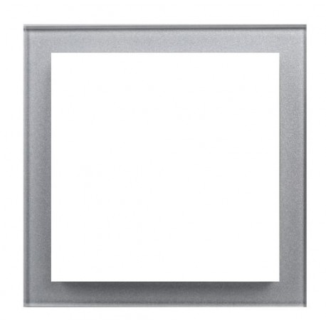 Ramka do gniazda Asko srebrna