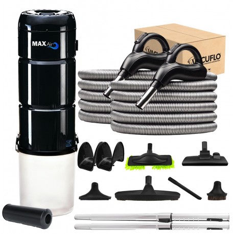 Odkurzacz centralny Vacuflo MaxAir + Podwójny zestaw Silver