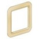 Ramka do gniazda Euro-Top kremowa